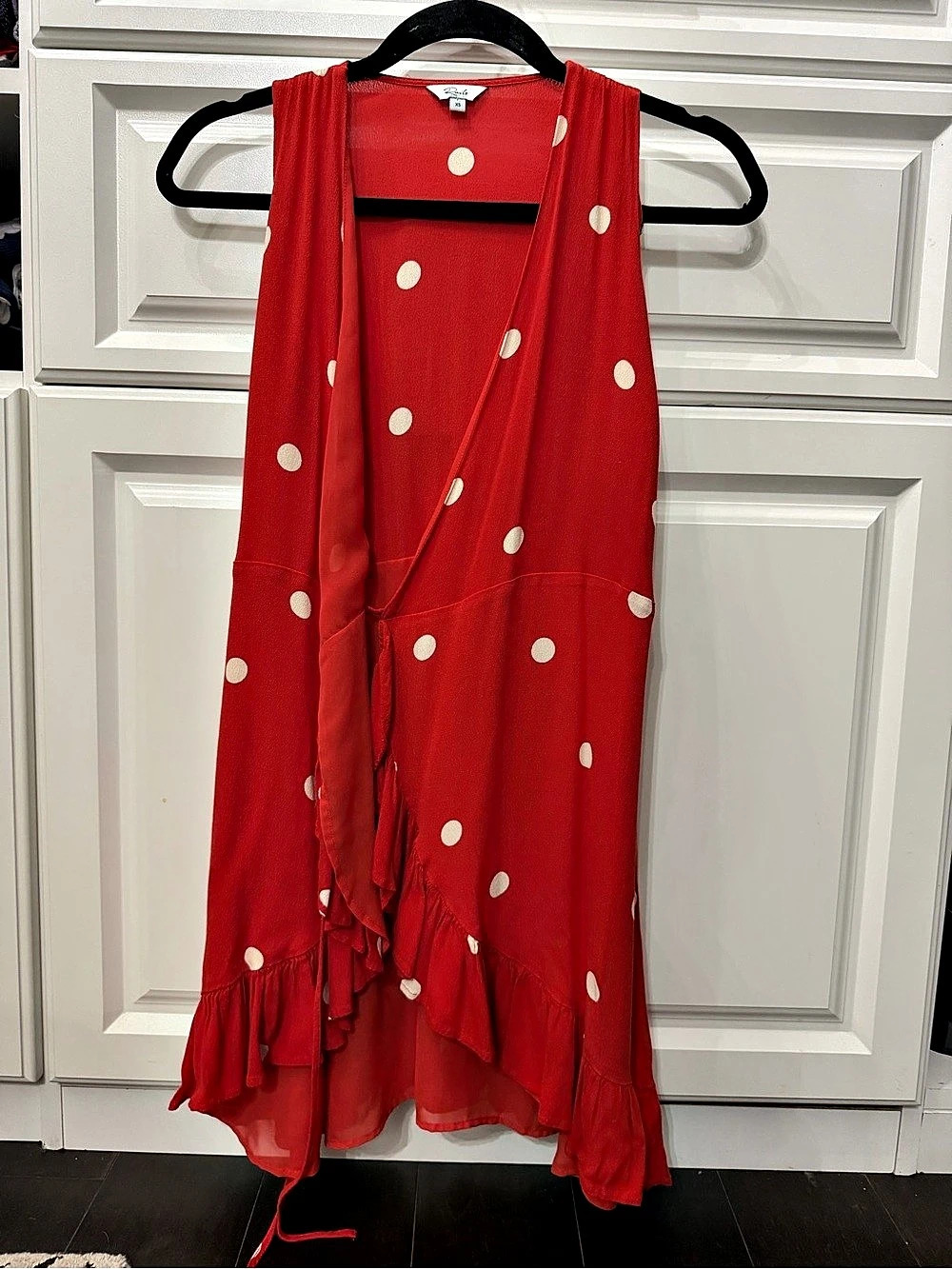 Rails Madison Dress Polka Dot Maxi Dress Red & White XS